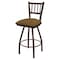 Holland Bar Stool Co 36" Swivel Bar Stool, Bronze Finish, Canter Saddle Seat 81036BZ012 - alternate 1